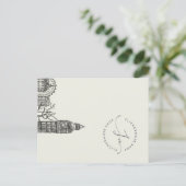 ちらつきモチャムースのトーンスケッチ ポストカード (スタンド正面)