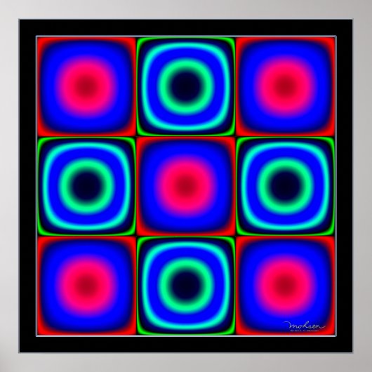 ちらつき色の組み合わせ ポスター (正面)