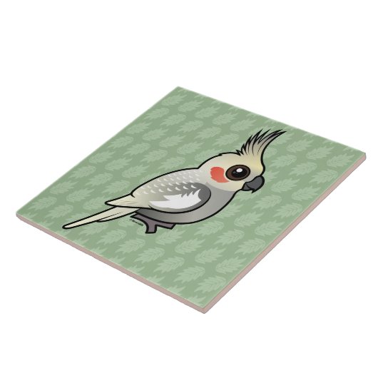 ちりばめられたCockatiel タイル (側面)