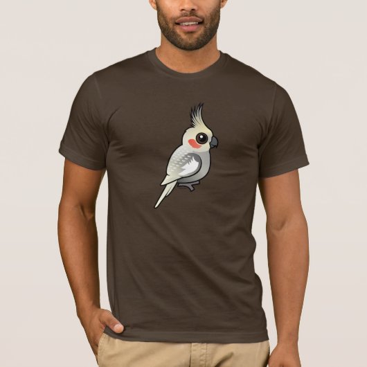 ちりばめられたCockatiel Tシャツ (正面)