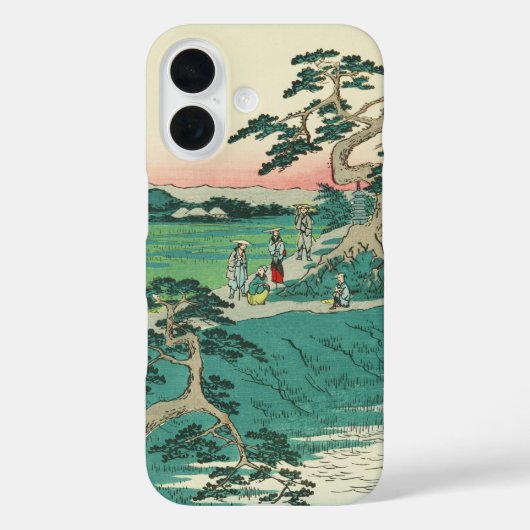 ちりゅう(日本)ヴィンテージ木日本の版プリント Case-Mate iPhoneケース (裏面)