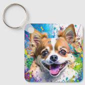 ちわう犬 キーホルダー (正面)