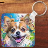 ちわう犬 キーホルダー (裏面)