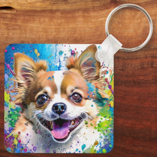 ちわう犬 キーホルダー (裏面)