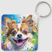 ちわう犬 キーホルダー (裏面)