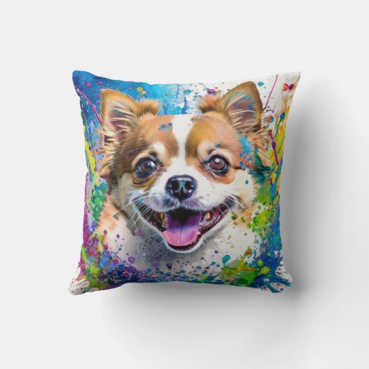 ちわう犬 クッション (裏面)