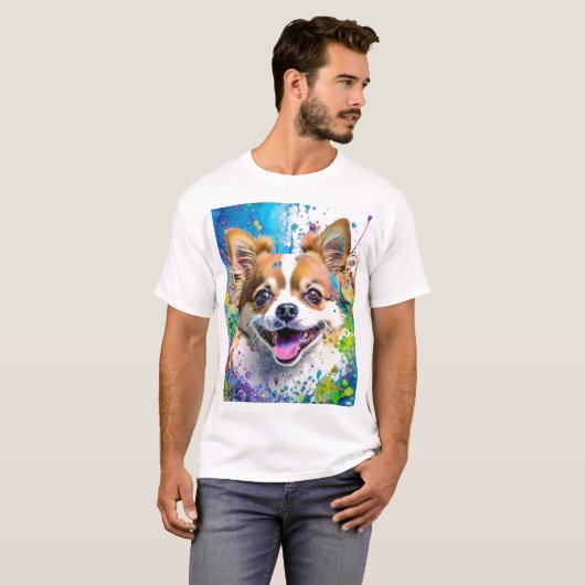 ちわう犬 Tシャツ (正面フル)