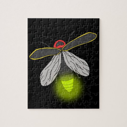 ついているホタル飛行 ジグソーパズル (縦)