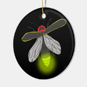 ついているホタル飛行 セラミックオーナメント (左)