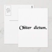 ついでに言ったこと ポストカード (正面/裏面)