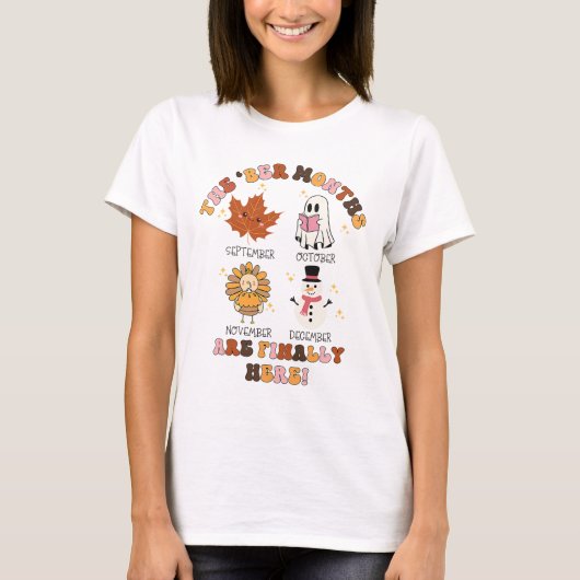 ついにやってきたBer月幽霊七面鳥感謝祭 Tシャツ (正面)