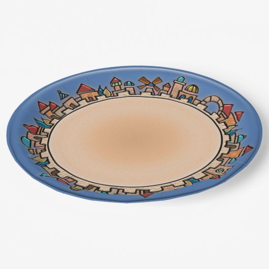 ついにエルサレム ペーパープレート (アングル)