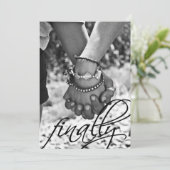 ついにエンゲージメント発表 招待状 (スタンド正面)