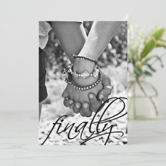 ついにエンゲージメント発表 招待状 (スタンド正面)