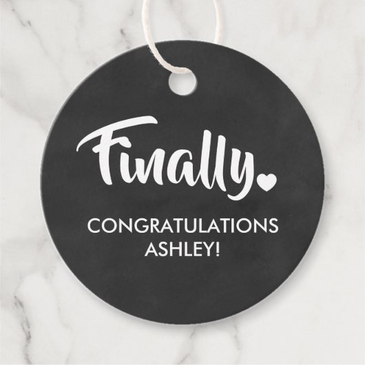 ついにタグ、卒業祝いタグ、おめでとうございます フェイバータグ (正面)