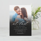 ついにフォトウェディングの招待状 サンキューカード (スタンド正面)