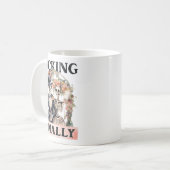 ついにブライズメイド スケルトン 花嫁 グルーム ハロウィン コーヒーマグカップ (正面左)