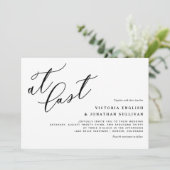 ついにモダン黒結婚書 招待状 (スタンド正面)