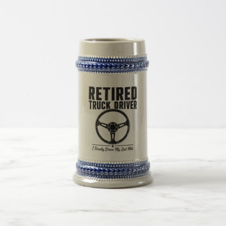 ついにラストドライブ Retired Truck Driver ビール ビールジョッキ