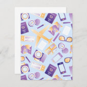 ついに休暇を取り、夏にまた旅をする セーブザデート (正面/裏面)