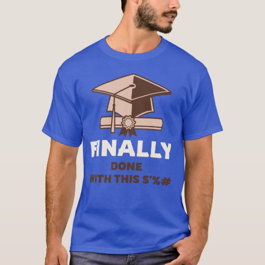 ついに卒業生を成し遂げた Tシャツ (正面)