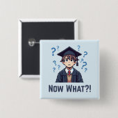 ついに卒業…何だ?! 缶バッジ (正面&裏面)