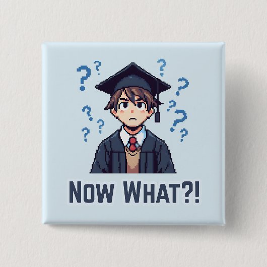 ついに卒業…何だ?! 缶バッジ (正面)