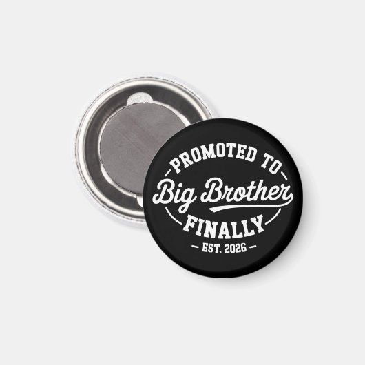 ついに大きなお兄ちゃんに！2026年ベイビー発表 マグネット (正面/裏面)