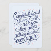 ついに夫婦おもしろいに結婚なる 招待状 (正面/裏面)