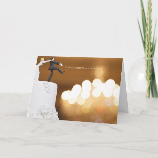 ついに実現する…あなたも招待します 招待状 (正面)