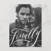 ついに延期されたCovidの写真を保存する Save the Date ポストカード (正面)