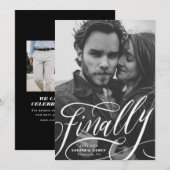 ついに延期されたCovidの写真を保存する Save the Date 招待状 (正面/裏面)