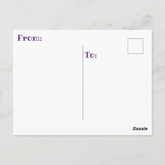 「ついに引退する日が来た」 ポストカード (裏面)