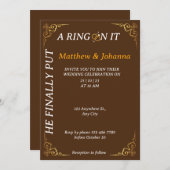 ついに指輪をくれた! 招待状 (正面/裏面)