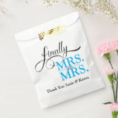 ついに新婦と新婦の結婚披露宴 フェイバーバッグ (封をした状態)