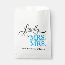 ついに新婦と新婦の結婚披露宴 フェイバーバッグ