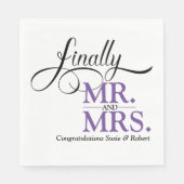 ついに新郎新婦の結婚披露宴コーラクションナプキン スタンダードランチョンナプキン (正面)