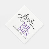 ついに新郎新婦の結婚披露宴コーラクションナプキン スタンダードランチョンナプキン (角)