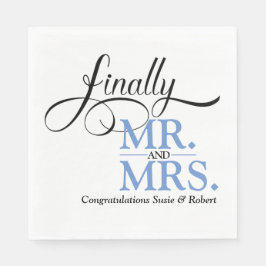ついに新郎新婦の結婚披露宴コーラクションナプキン スタンダードランチョンナプキン