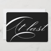 ついに書道フォーマルミニマル結婚リスト 招待状 (裏面)