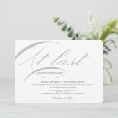 ついに書道モダンミニマル結婚リスト 招待状 (スタンド正面)