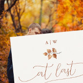 ついに秋エレガントの書道の結婚葉 招待状