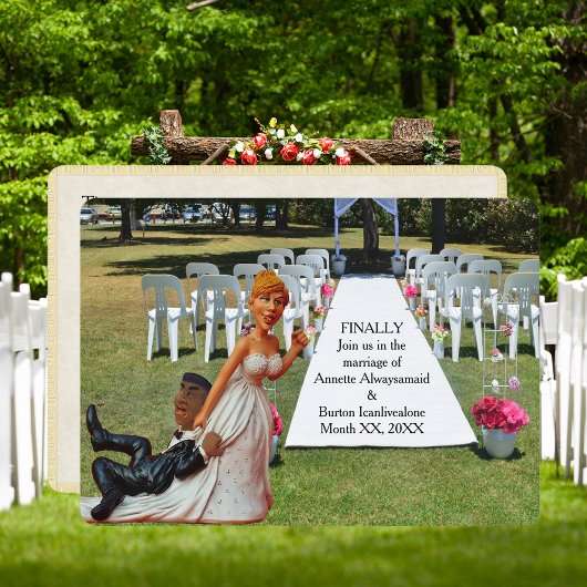 ついに結婚するよ！ 面白い国際カップル カード