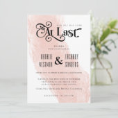 ついに結婚式のお知らせ 招待状 (スタンド正面)