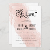 ついに結婚式のお知らせ 招待状 (正面/裏面)