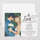 ついに結婚式招待状 招待状 (正面/裏面)