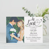 ついに結婚披露宴のお知らせ 招待状 (スタンド正面)