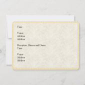 ついに結婚暗毛のカップルへ 招待状 (裏面)