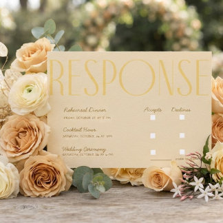 ついに結婚 モダンウェディングRSVP 招待状