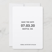 ついに結婚！ 日程を保存しよう 招待状 (裏面)